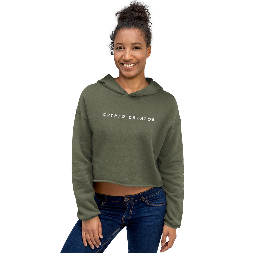 Crypto Creator Ladies Crop Hoodie